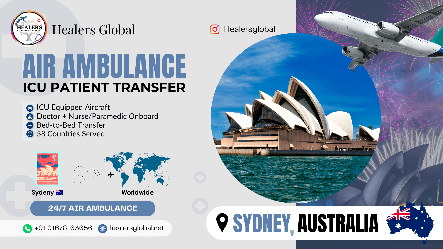 Air Ambulance Service in Sydney, Australia