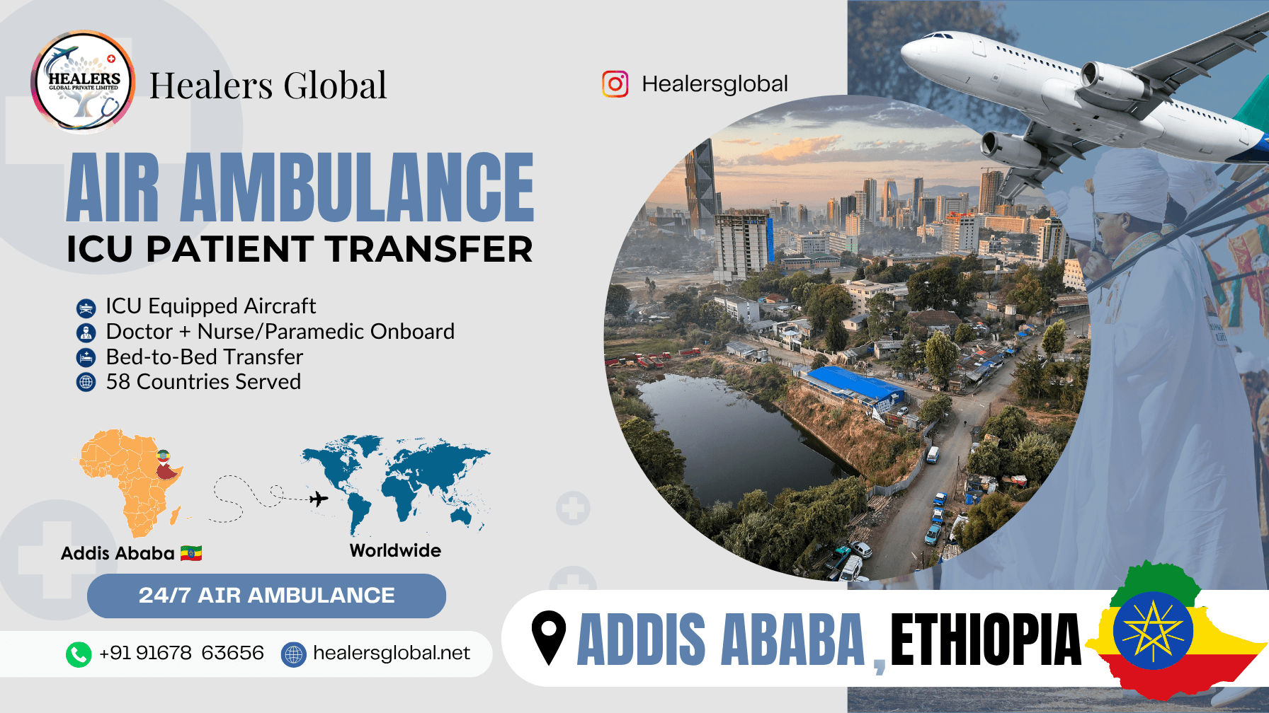 Air Ambulance Service in Addis Ababa, Ethiopia
