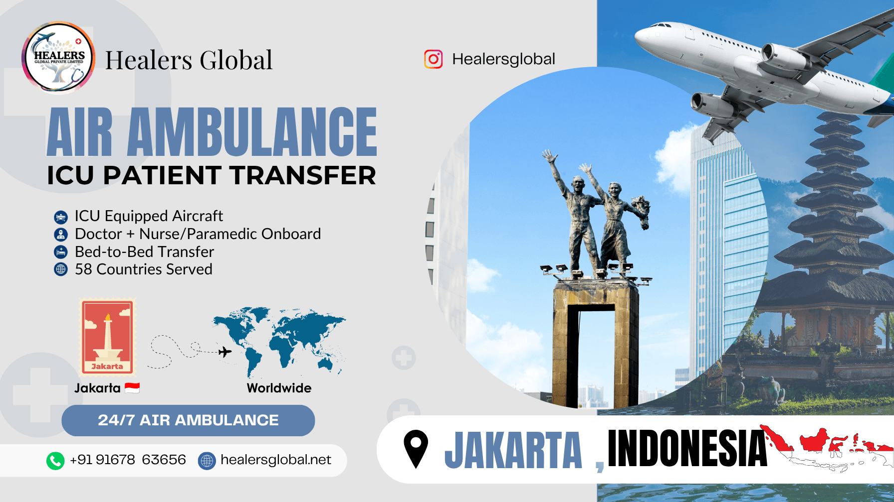 Air Ambulance Service in Jakarta, Indonesia