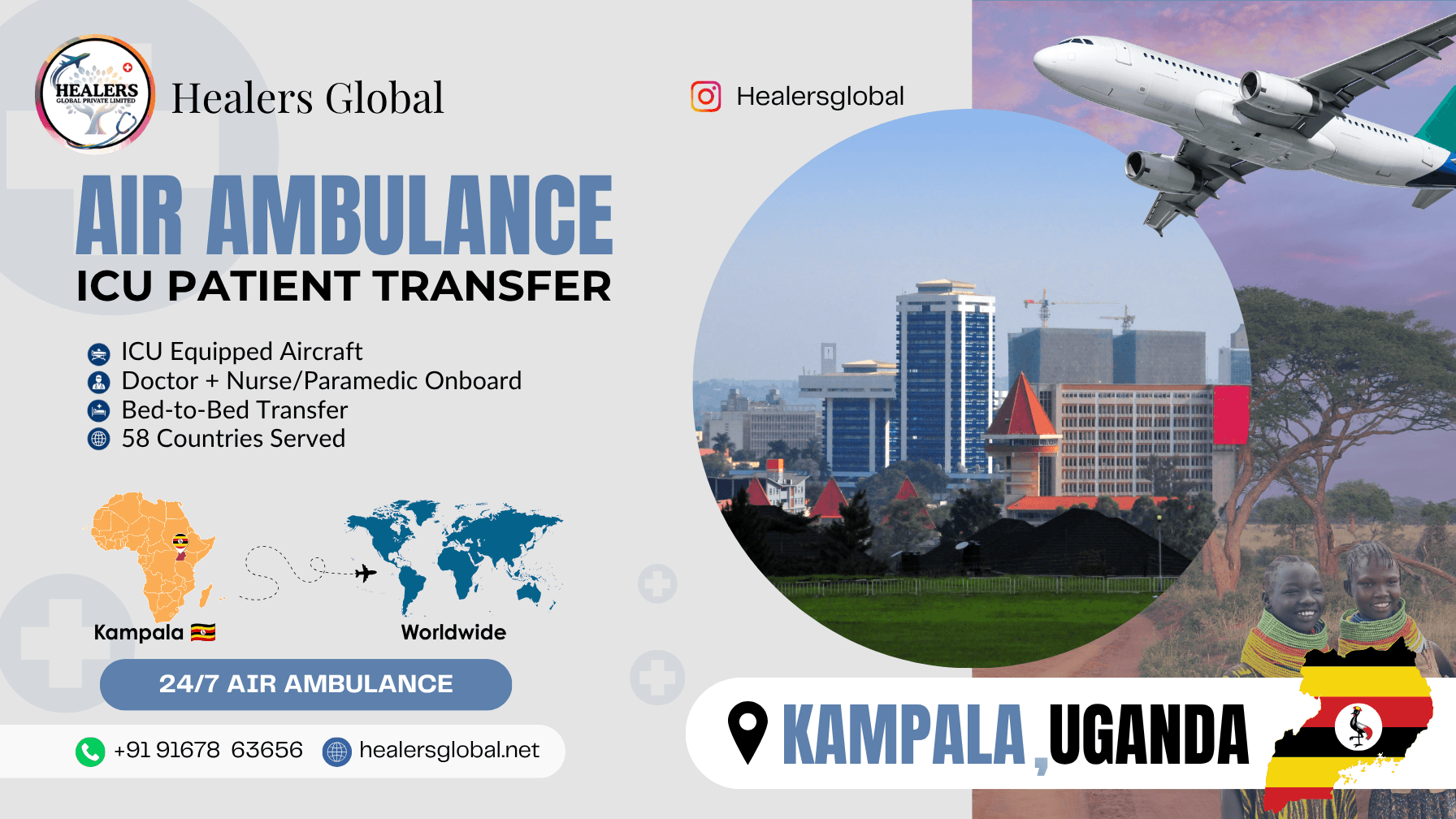 Air Ambulance Service in Kampala, Uganda